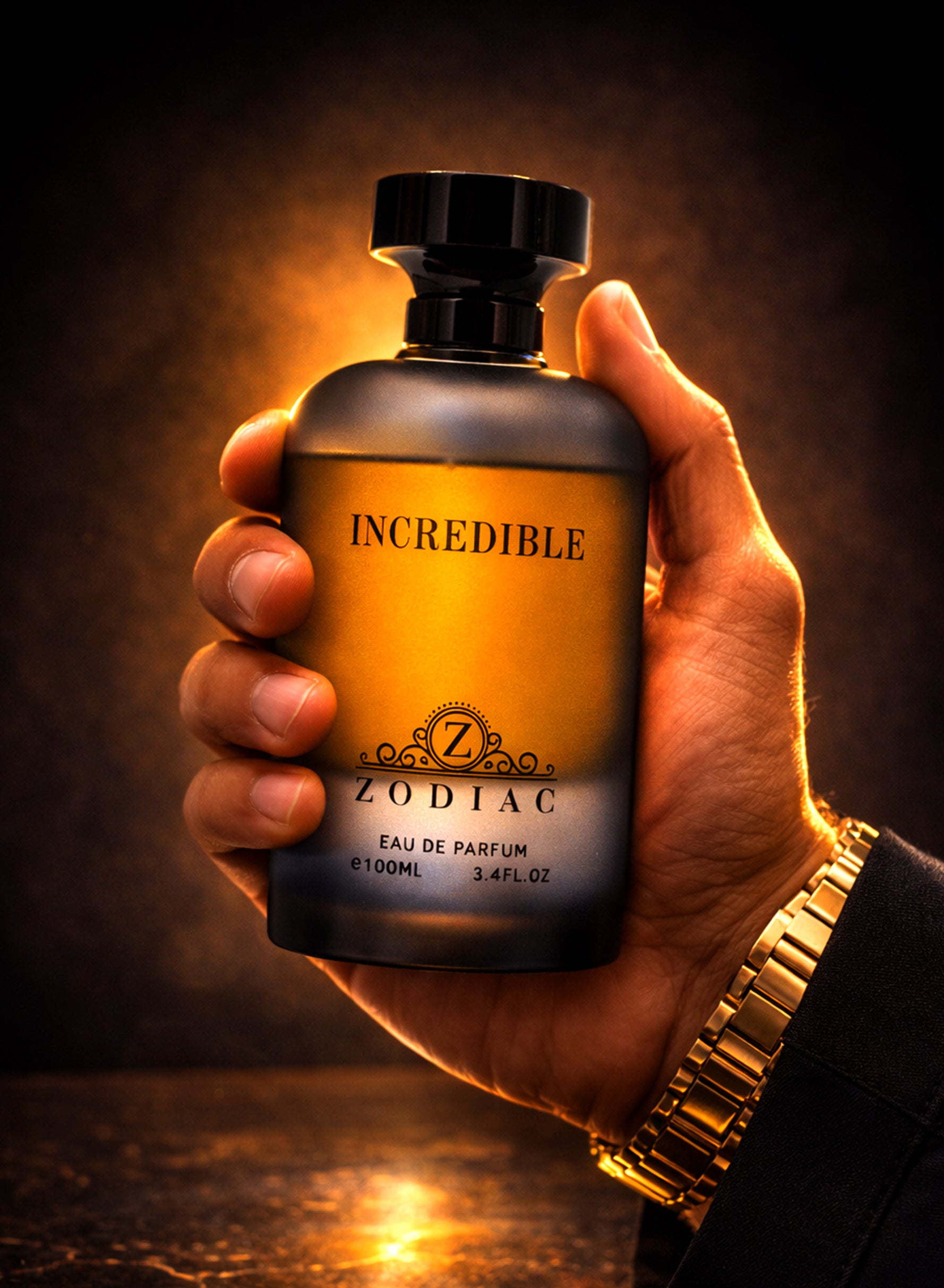 Zodiac Incredible Eau De Perfume 100ml | Luxury Unisex Perfume Marine Amber with Rose & Vanilla | Long Lasting Signature Fragrance