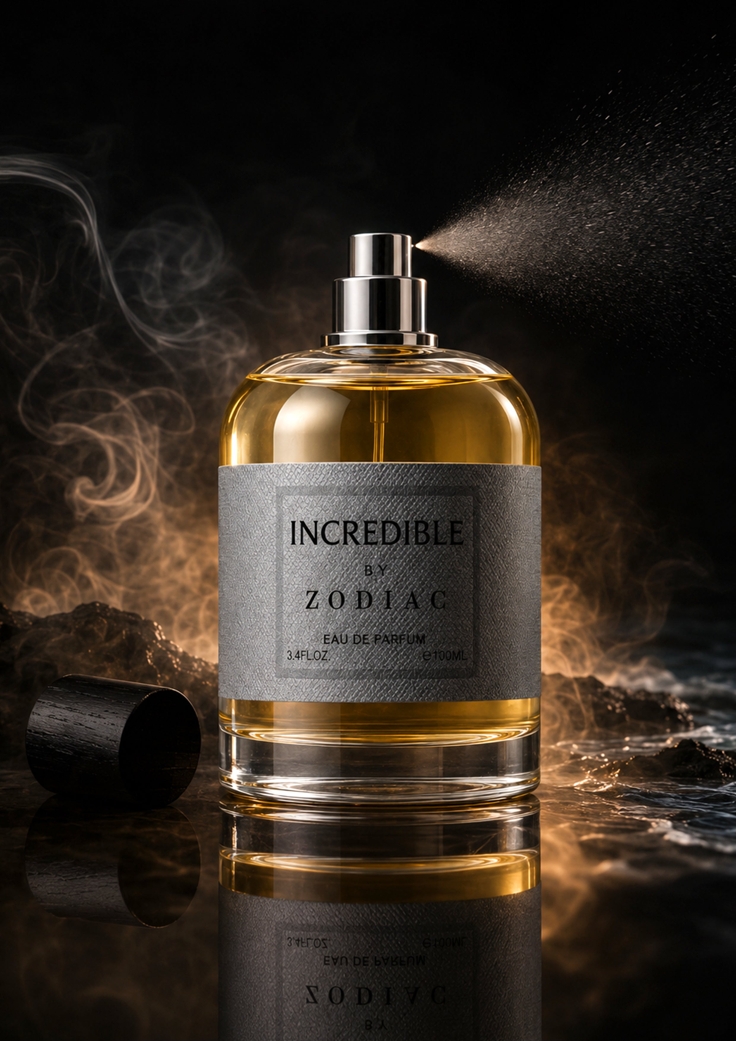 Zodiac Incredible Eau De Perfume 100ml | Luxury Unisex Perfume Marine Amber with Rose & Vanilla | Long Lasting Signature Fragrance