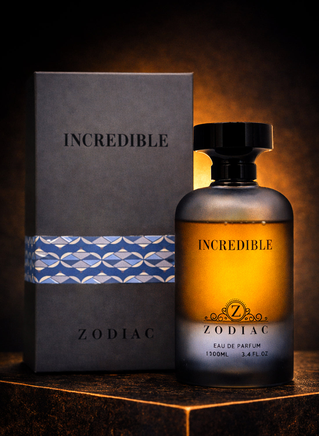Zodiac Incredible Eau De Perfume 100ml | Luxury Unisex Perfume Marine Amber with Rose & Vanilla | Long Lasting Signature Fragrance